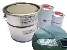 5 Litre Set 2K Peinture Voiture Ral 6031 Vert Bronze Mat Aucun Verni Couleur Un