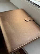 AGENDA Filofax A5 Saffiano Mettalic organiser - Rose Gold 2019 A5 Rose Gold TBE