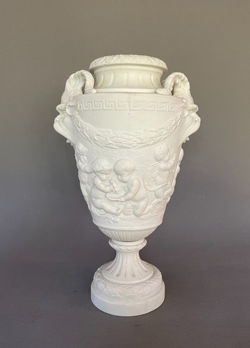 Vase biscuit décor - en,