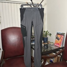 Decathlon Men’s Hiking Climbing Pants W33 L33 Gray Black Outdoor Trekking EU M