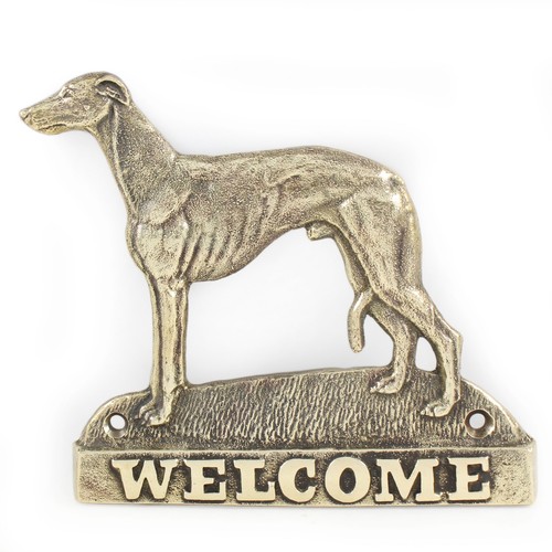 Art dog plaque laiton - art,
