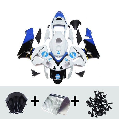 Injection blue white fairing - white,