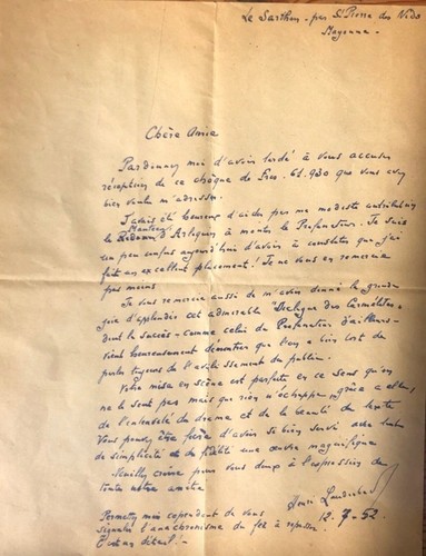 Henri laudenbach lettre - laudenbach,