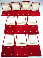 Authentique pochette de rangement pour montre à bijoux Cartier ensemble de 10...