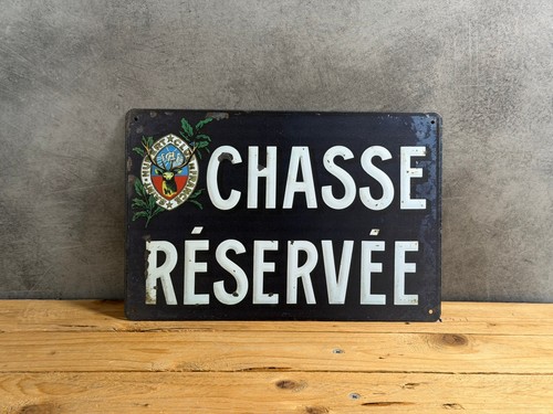 Plaque métal chasse - plaque,