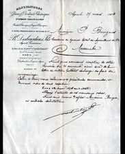 "AGEN (47) ICE & CHEMICALS FERTILIZER by ST-GOBAIN "DESBOURDIEU" in 1904