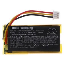 Batterie pour Sennheiser Flex RS 2000, RS 5000 amplificateur stéréo 280mAh 3,7V