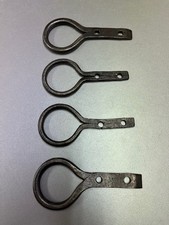 Four wrought iron beam rings. High epoch, forge, kitchen, decoration.