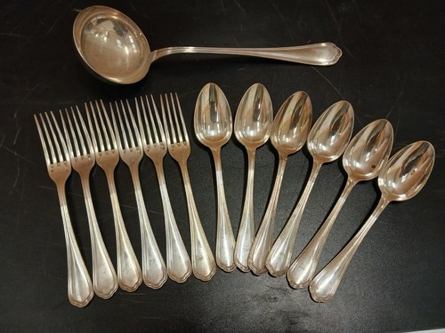 Couverts metal argente - 13,