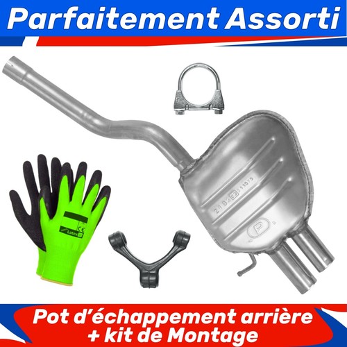 Pot échappement arrière - d’échappement,