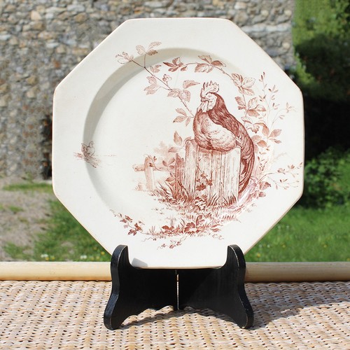 Ancienne assiette cm en - 21.7,