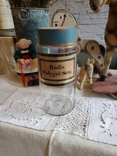 Ancien pot à pharmacie verre