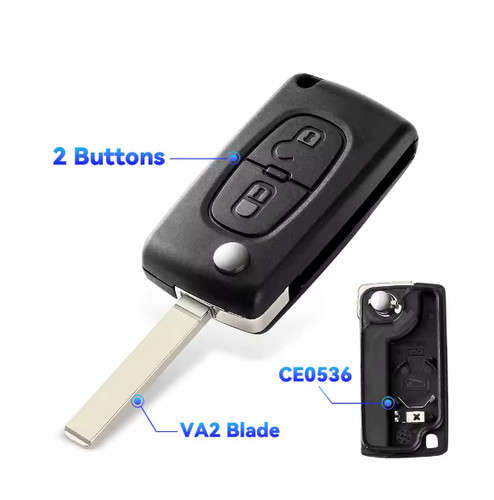 Coque clé citroën c4 - coque,