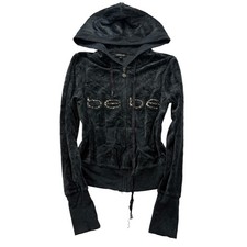 Bebe Women's Black Velour