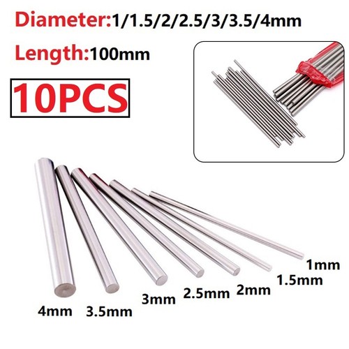 10pcs tige droite - 10pcs, métrique