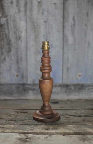 Lampe bois pied - lampe,