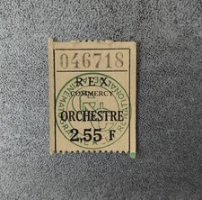 ANCIEN TICKET CINEMA REX COMMERCY