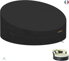 Housse de Protection Canapé-lit Rond Jardin Imperméable Couverture de Lit de J