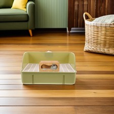  Bac à litière pour furet - Bac à litière pour cage à lapin, bac à litière pour