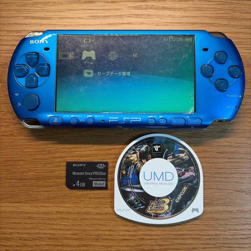 Console sony psp 3000 bleu - console,