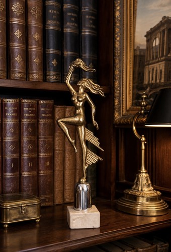 Sculpture art déco - sculpture, danseuse