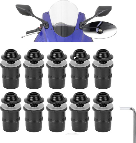 10pcs fixation bulle moto - 10pcs,