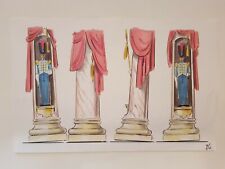 1992 Eurodisney Disney land Paris Original Concept Art Parade PROP Blueprint Cel