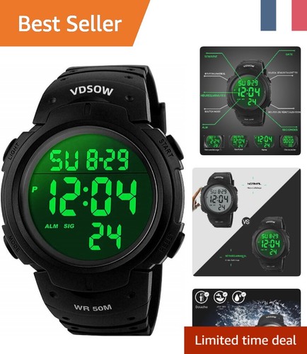 Montre sportive homme étanche - sportive,