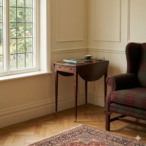 Table basse ancienne - table, acajou