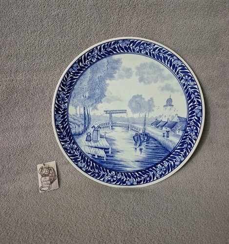 Assiette décorative bleu - , de