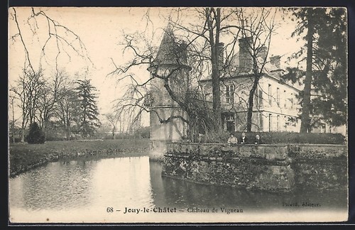 Cpa jouy châtel château - cpa, jouy-le-châtel,