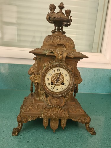 Ancienne pendule bronze - ancienne,