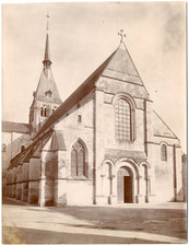 France, Selles-sur-Cher, general view of l&#039;church Vintage citrate print 
