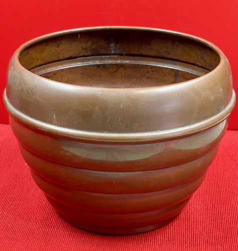 Dinanderie vase art déco - -,