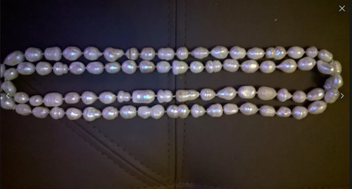 Collier sautoir perles - collier,