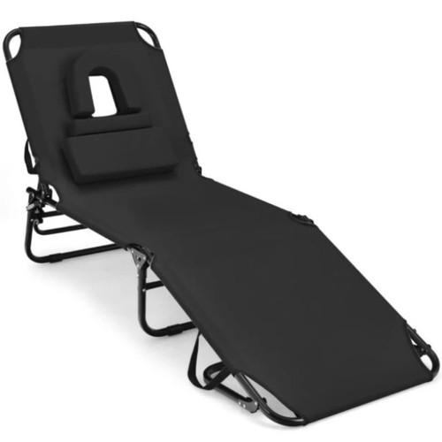 Chaise longue pliable