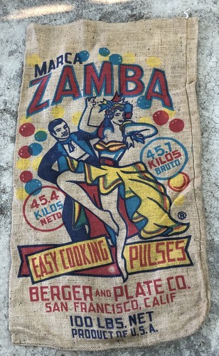 Vintage burlap bag sack - vintage,