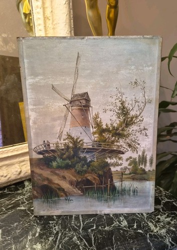 Tableau huile sur panneau - huile,