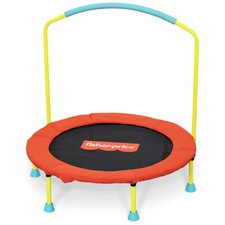 Fisher-Price WonderJump 36" Round Indoor Mini Trampoline, Multicolor (Open Box)