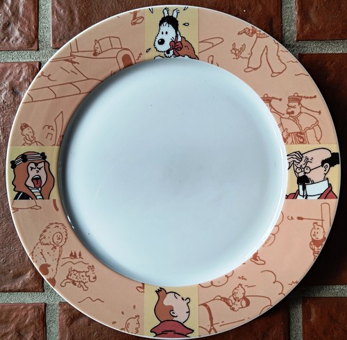 Hergé assiette tintin l - hergÉ, l'or