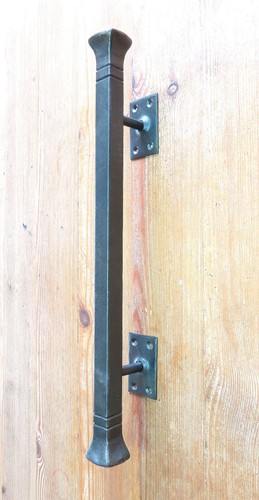 Poignée porte poussoir - poignée, de