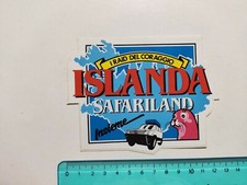 Autocollant Islande Safariland Ensemble Timbre 80s Original
