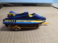Remorque + Speedboat Majorette  Long 14 Cm
