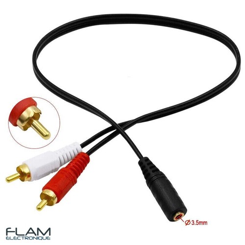 Cable adaptateur audio stereo - adaptateur,