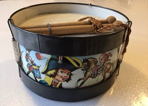 Jouet ancien tambour tôle - jouet,