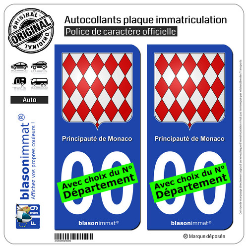 Stickers autocollant plaque - 2,