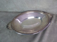 PLAT CREUX en métal argenté