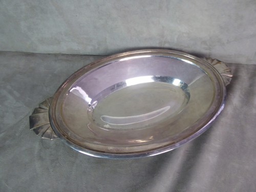 Plat creux métal argenté - en,