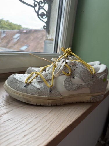 Nike dunk low - dunk, blanc/gris/jaune