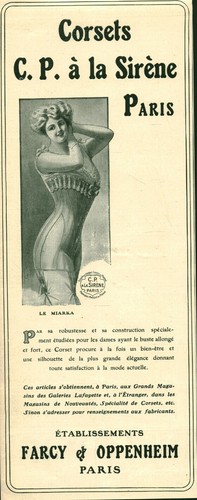 Publicité ancienne corsets